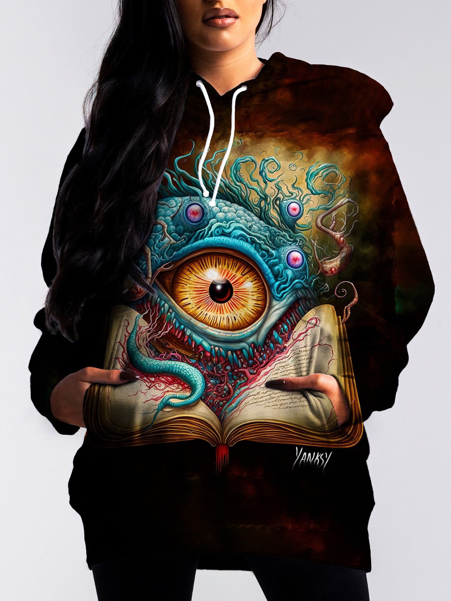 Express your creativity and unique style with this psychedelic sublimation pullover hoodie