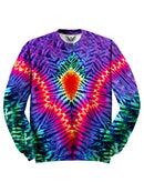 Trippy Neon Stripes And Shapes Sweater