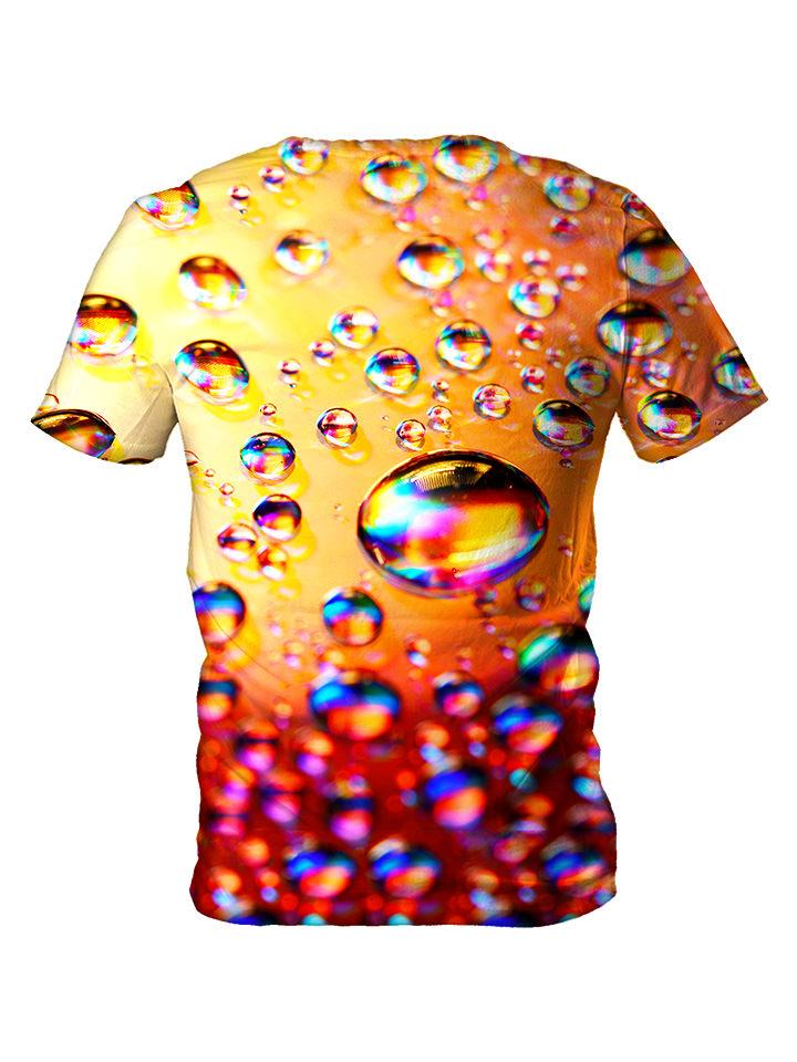Back view of all over print psychedelic bubble t shirt by Gratefully Dyed Apparel. 