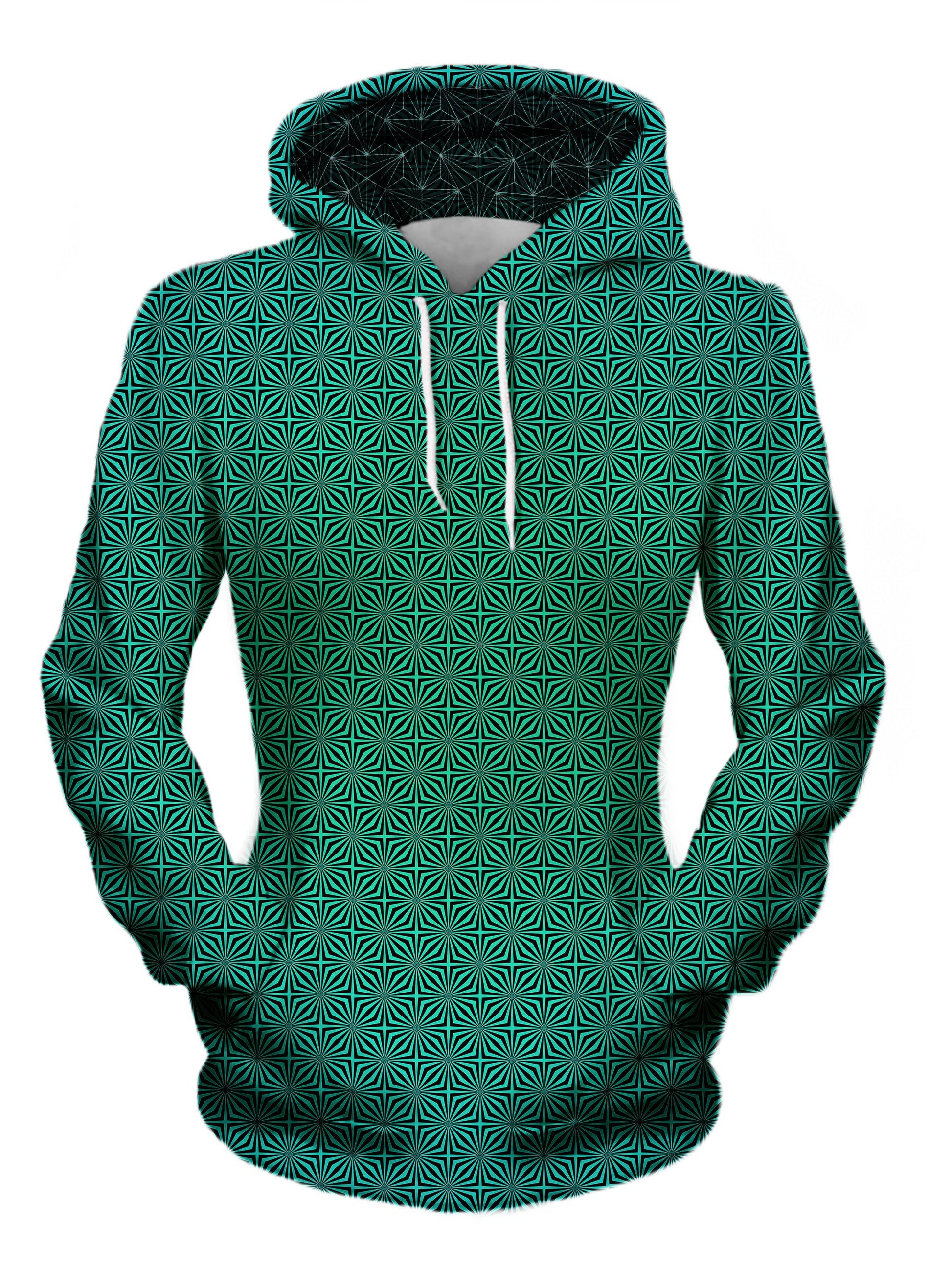 womens psychedelic hoodie print - front view