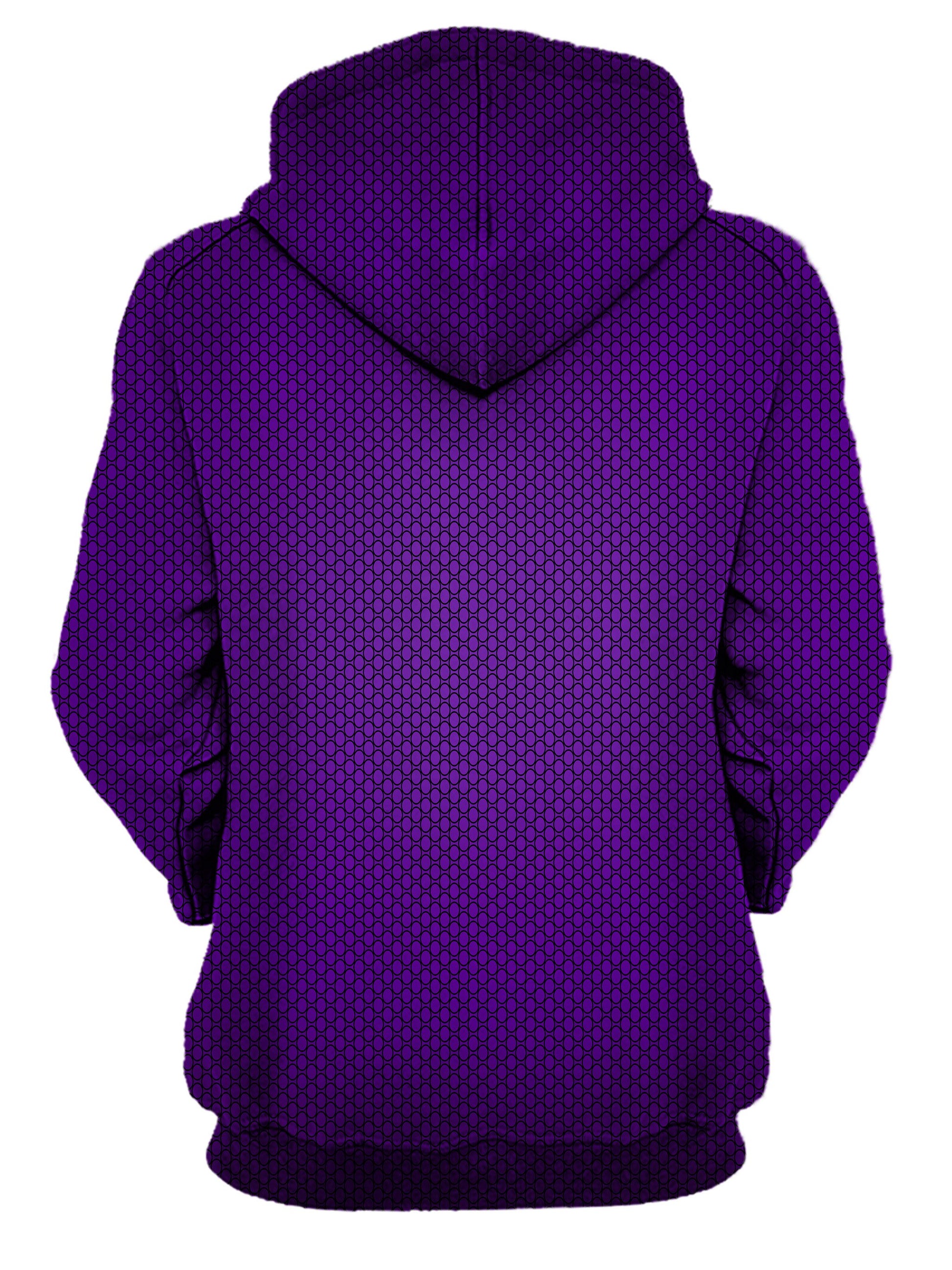 trippy purple fade pattern hoodie - unisex festival hoodie