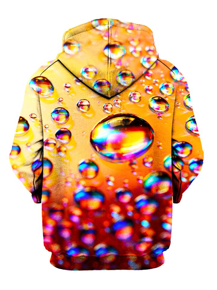 Yellow Bubble Pullover Hoodie Back View