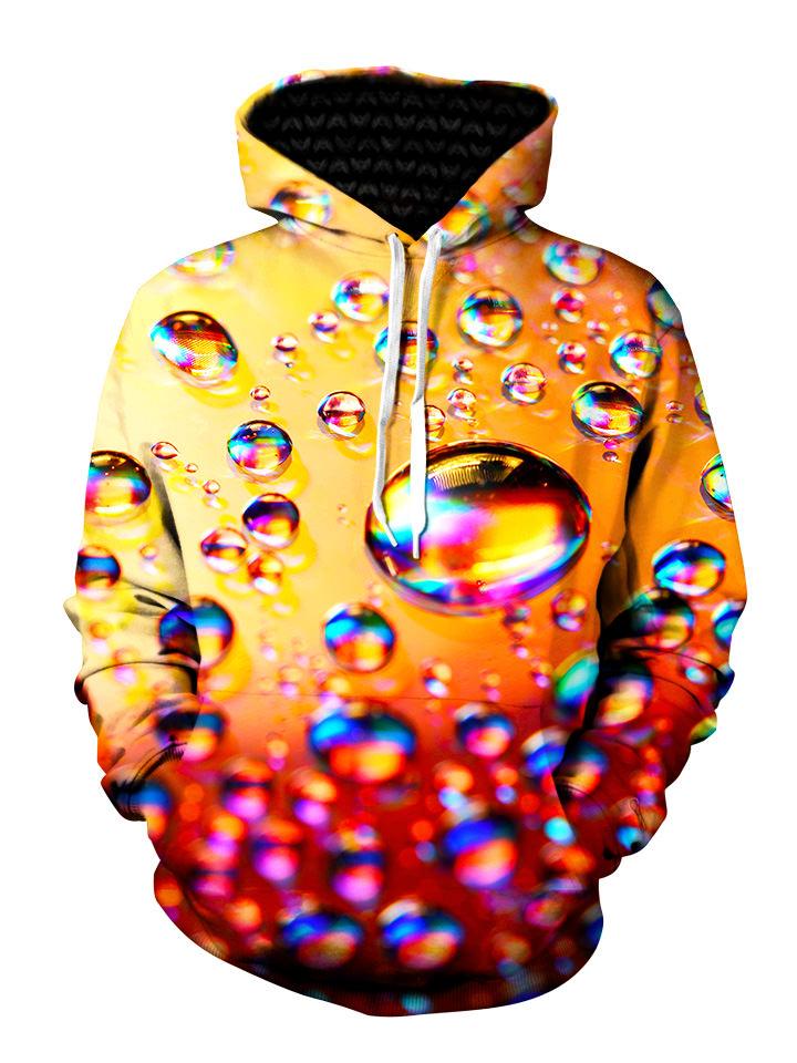 Ombre Bubble Pullover Hoodie Front View 