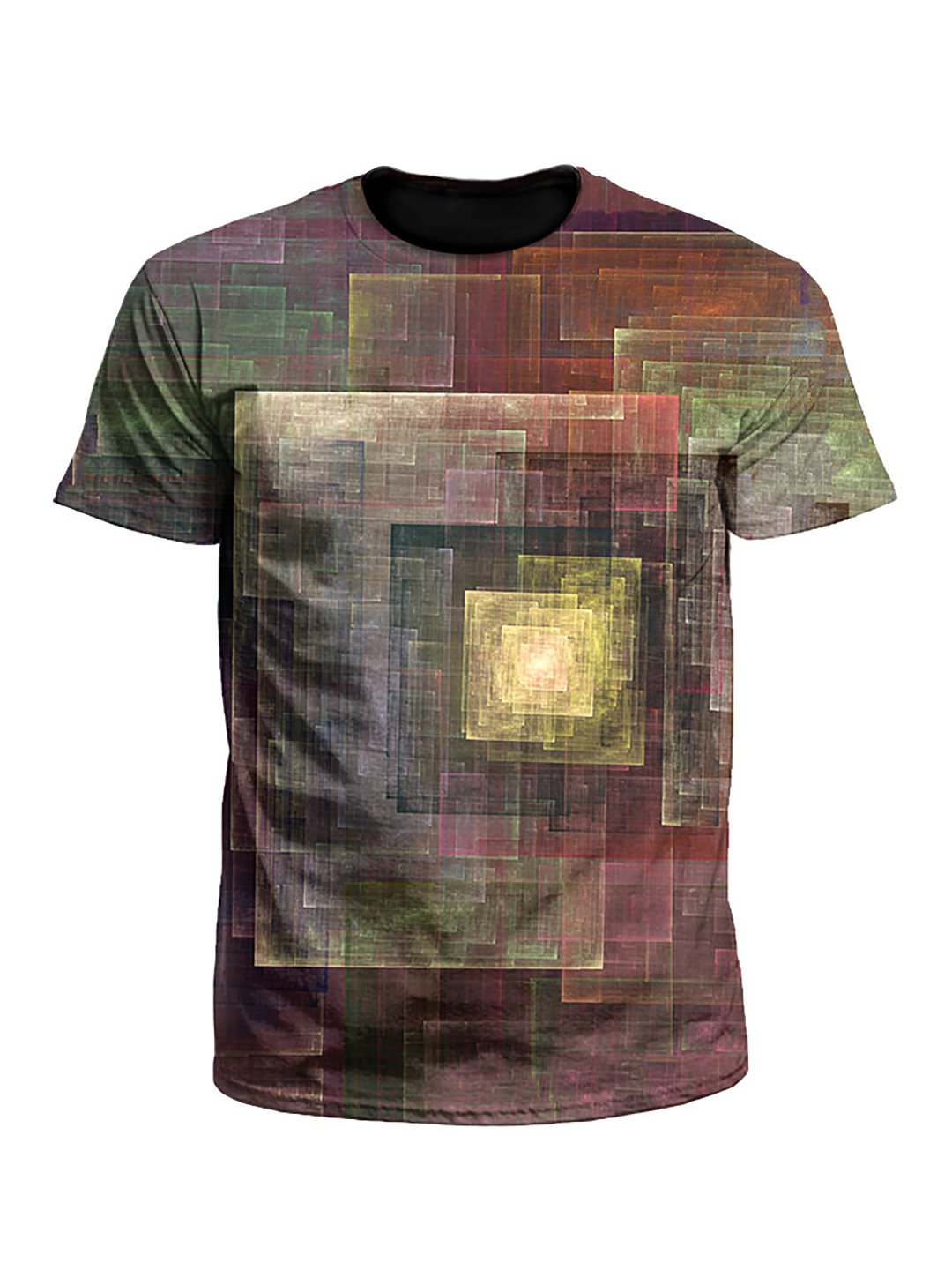 Colorful Impression Abstract Geometric Unisex T-Shirt - Boogie Threads
