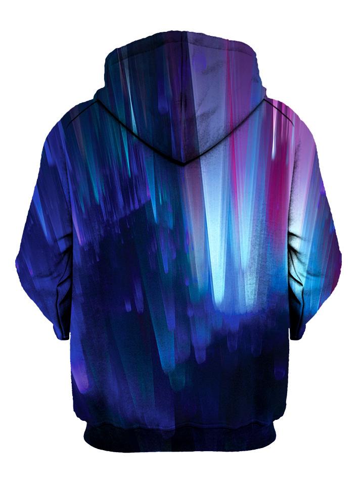 Multi Colored Psychedelic Pullover Hoodie Back View