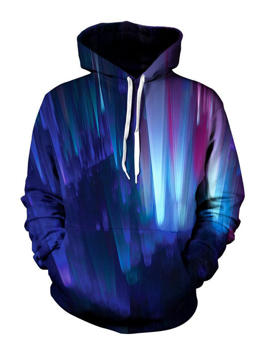 Multi Colored Psychedelic Pullover Hoodie Front View