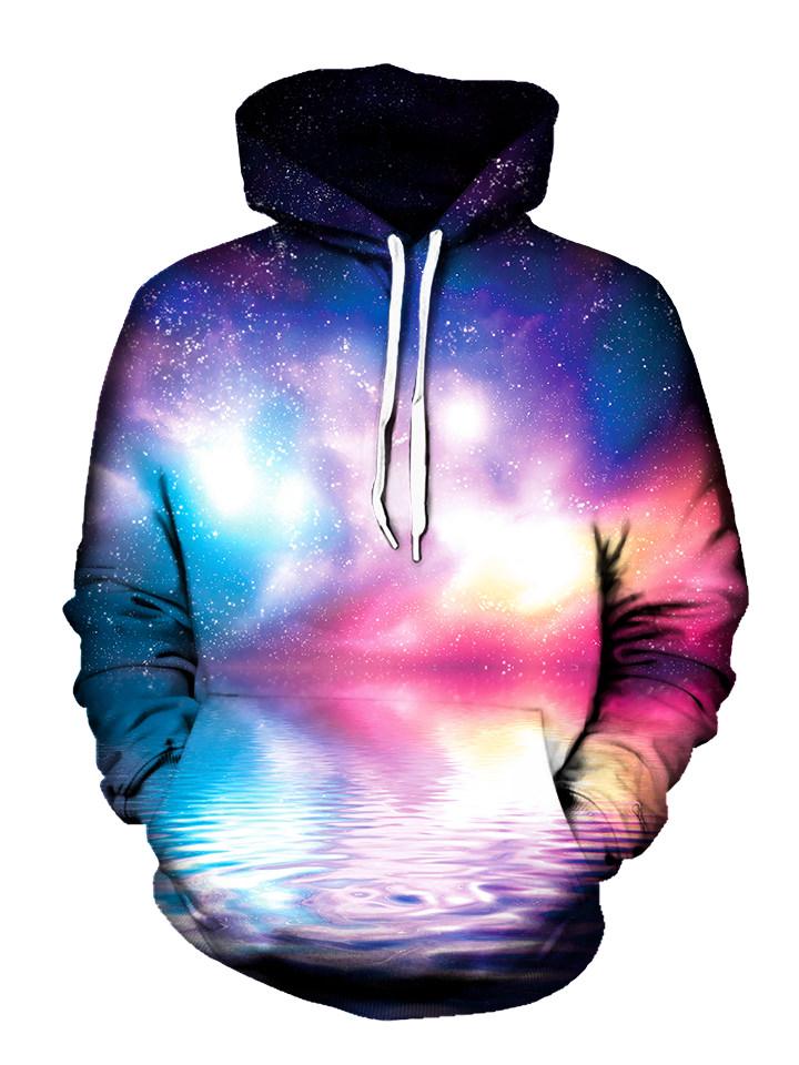 Cotton Candy Space Pullover Hoodie Front View