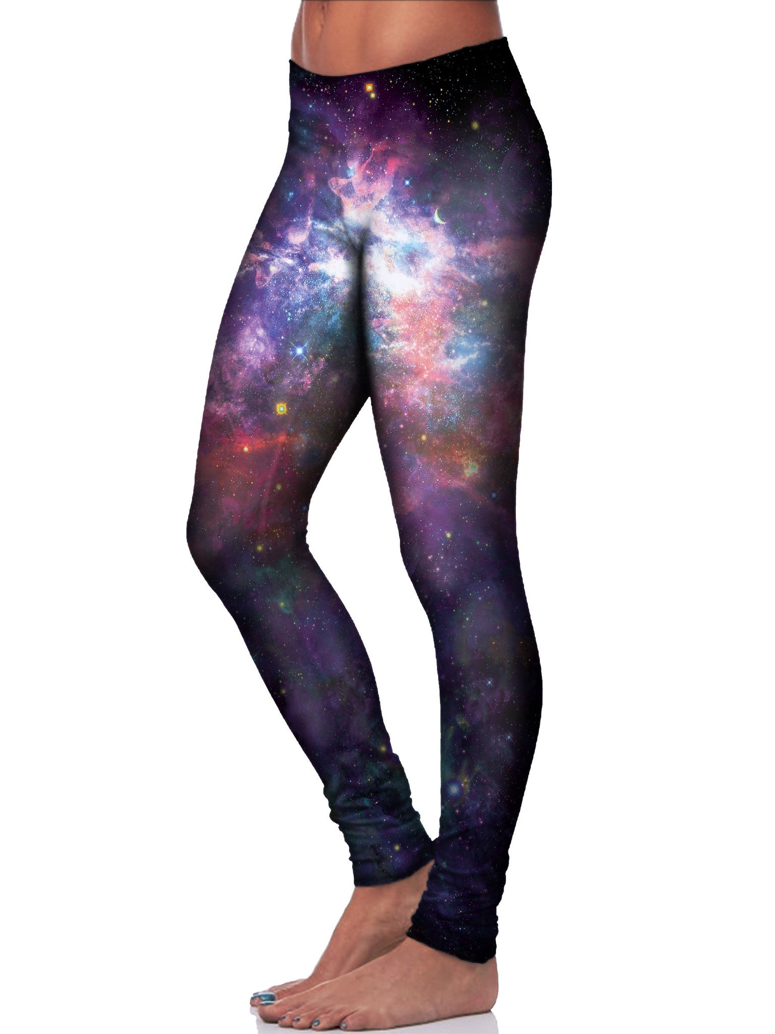 Coral Corona Space Leggings - GratefullyDyed - 2