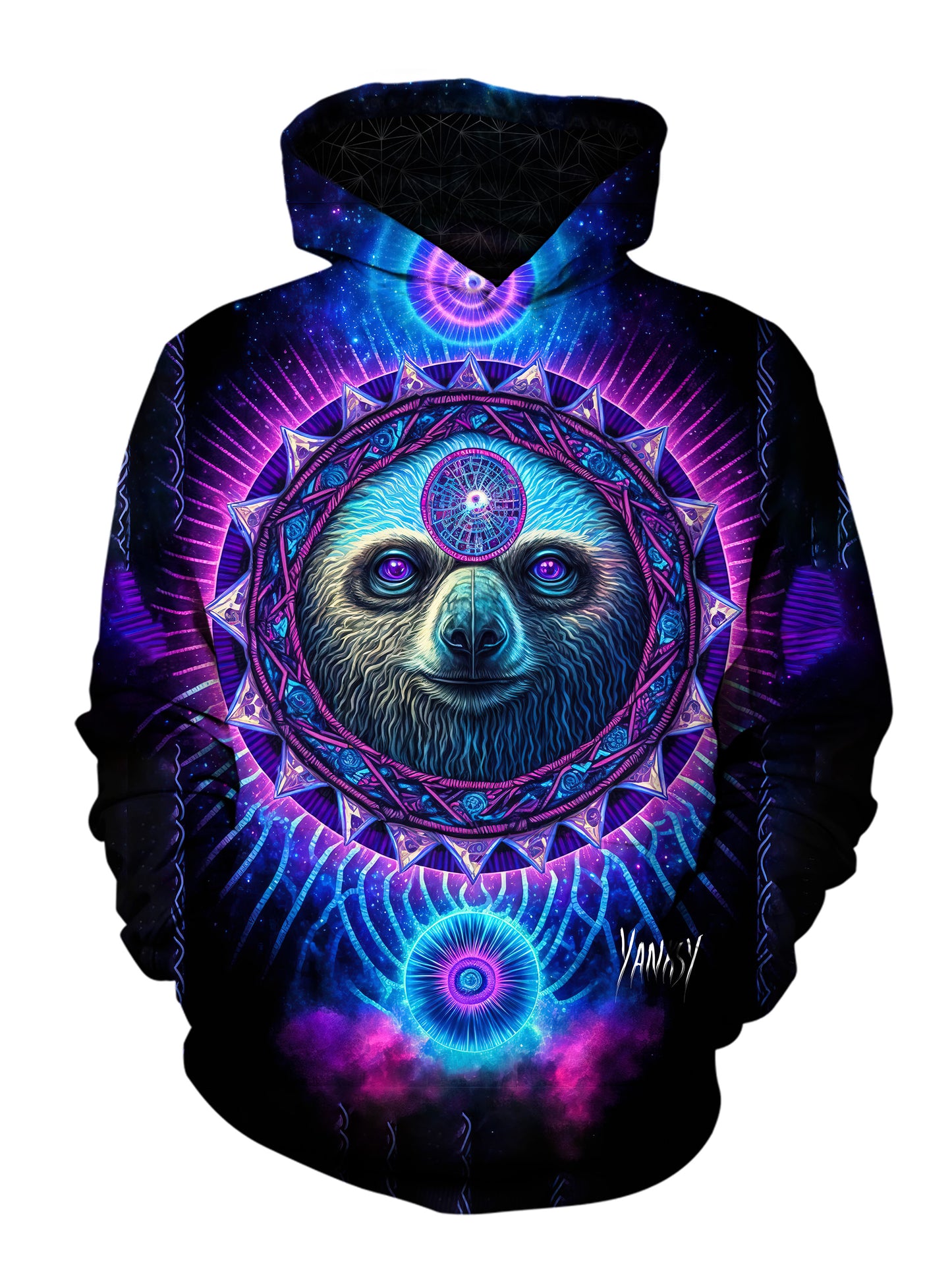 Elevate your wardrobe with this vibrant and striking trippy pullover hoodie