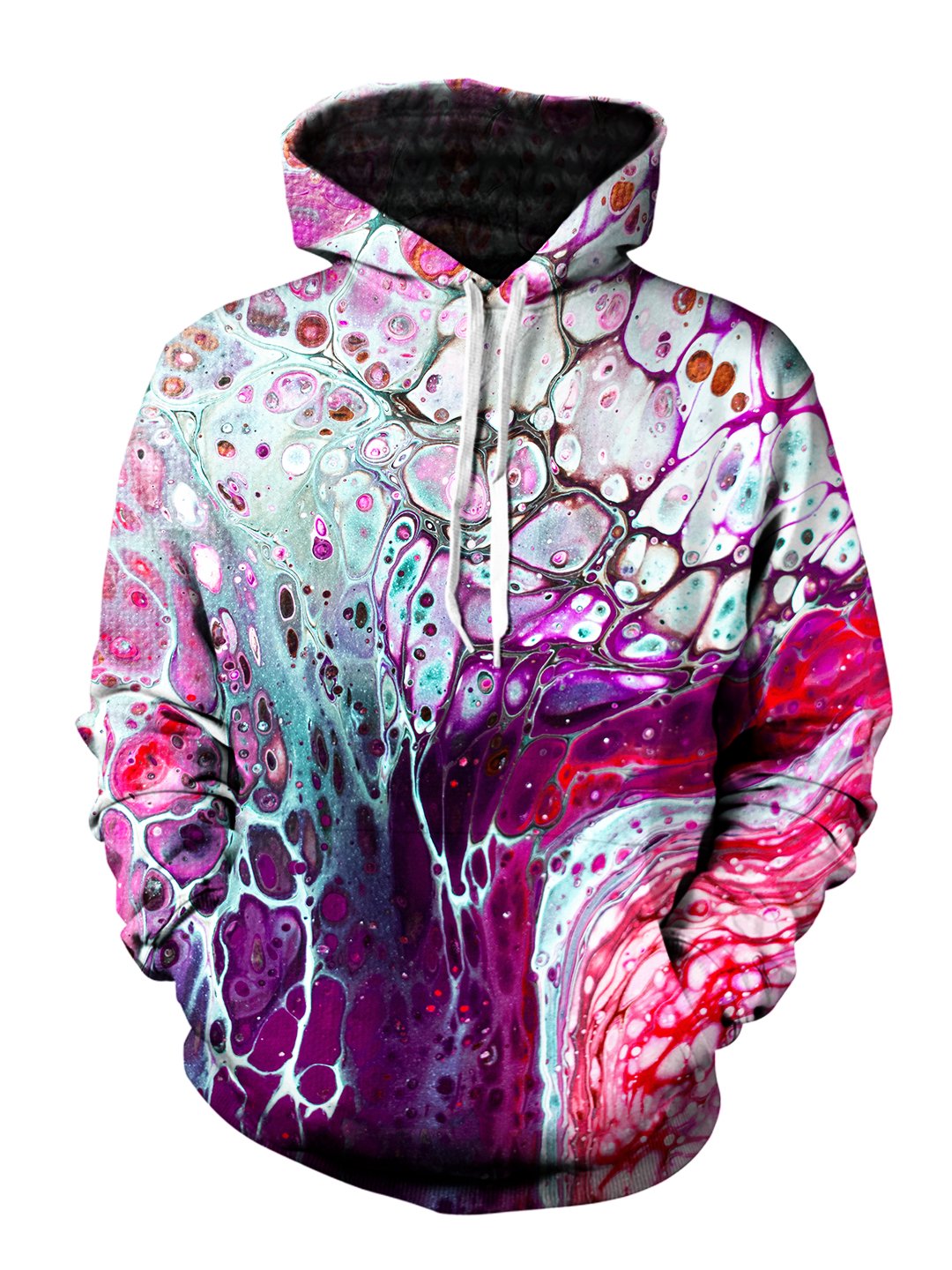 psychedelic marble painting all over pullover print