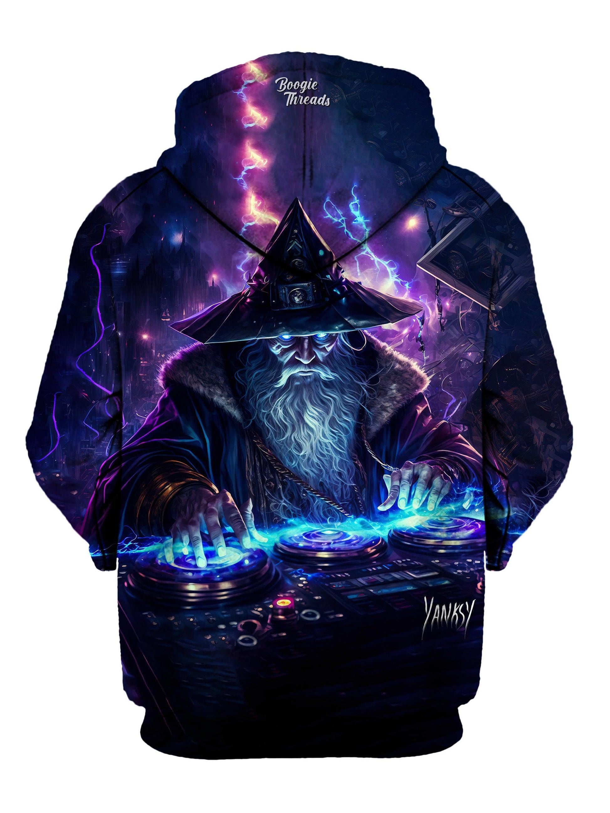 Stay comfortable and stylish all day and night at festivals and raves with this pullover hoodie