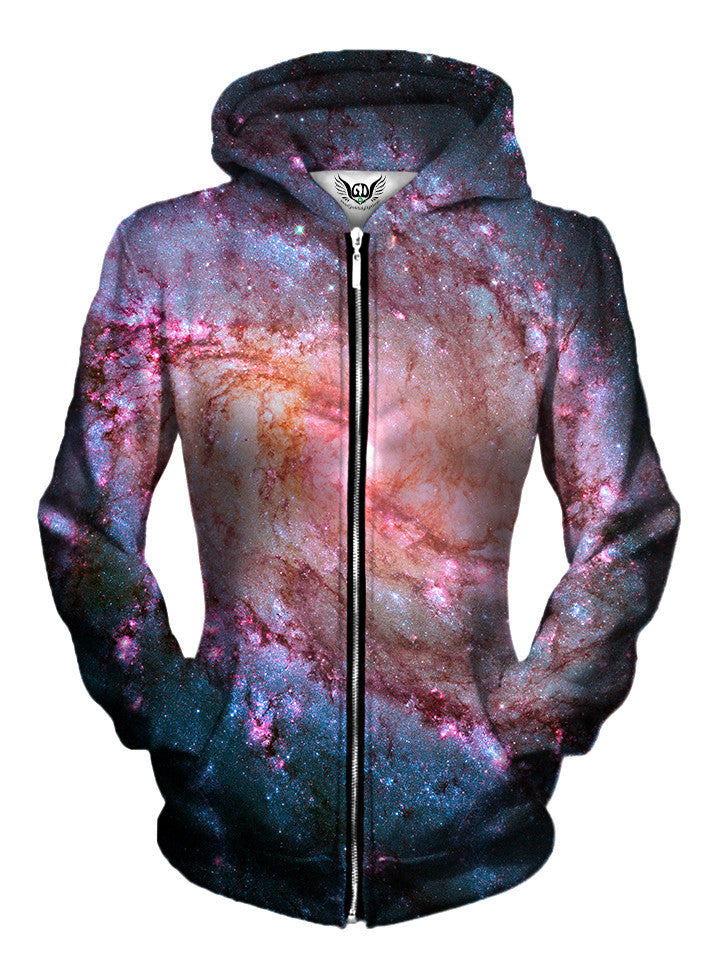 EDM Style Zip Up Hoodie Print | Festival Clothing