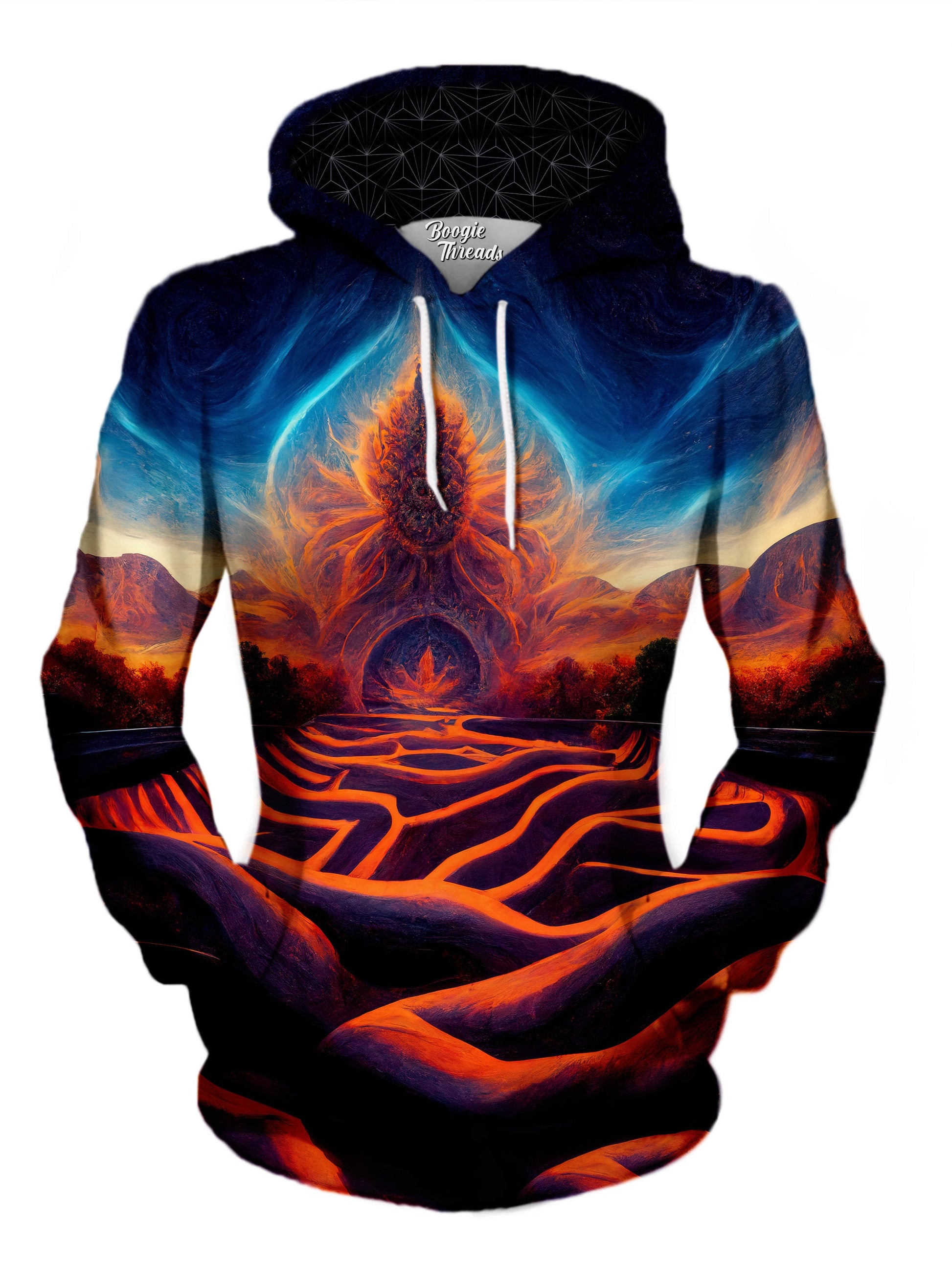 Ethereal Luxury Unisex Pullover Hoodie - EDM Festival Clothing - Boogie Threads