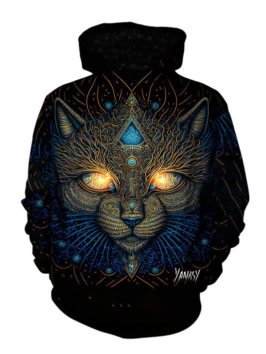 Express your creativity and individuality with this one-of-a-kind trippy pullover hoodie