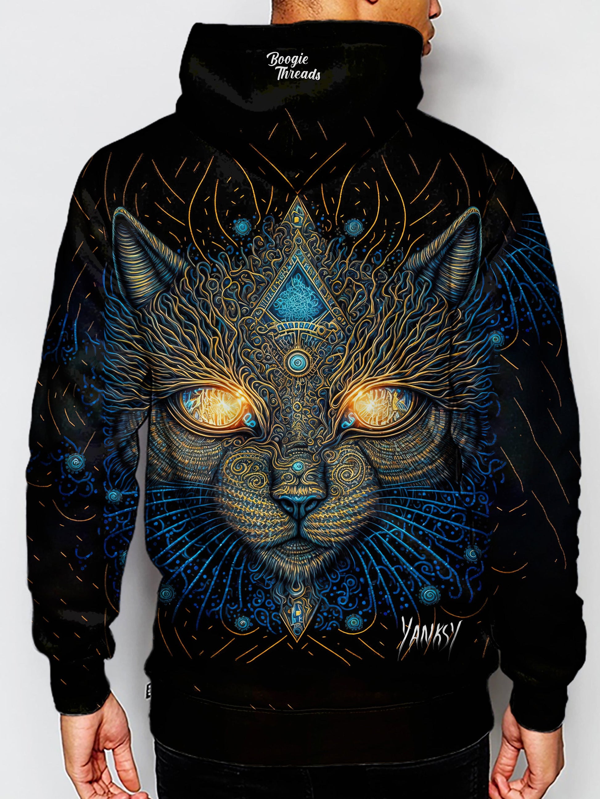 Make a splash with this bright and colorful hoodie