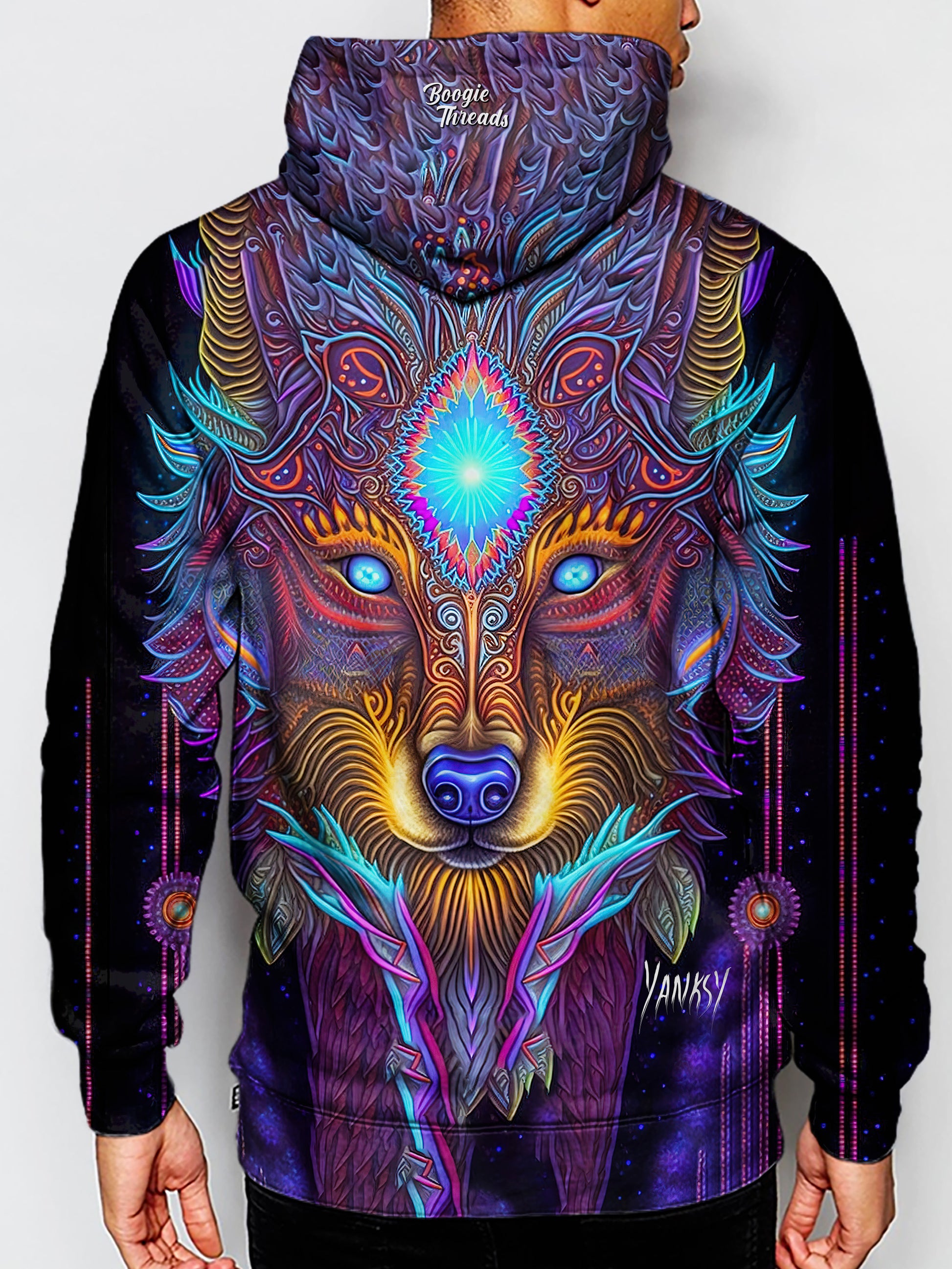 Experience the transformative power of psychedelic design with this one-of-a-kind hoodie