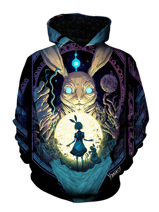 Experience the transformative power of psychedelic design with this unique pullover hoodie