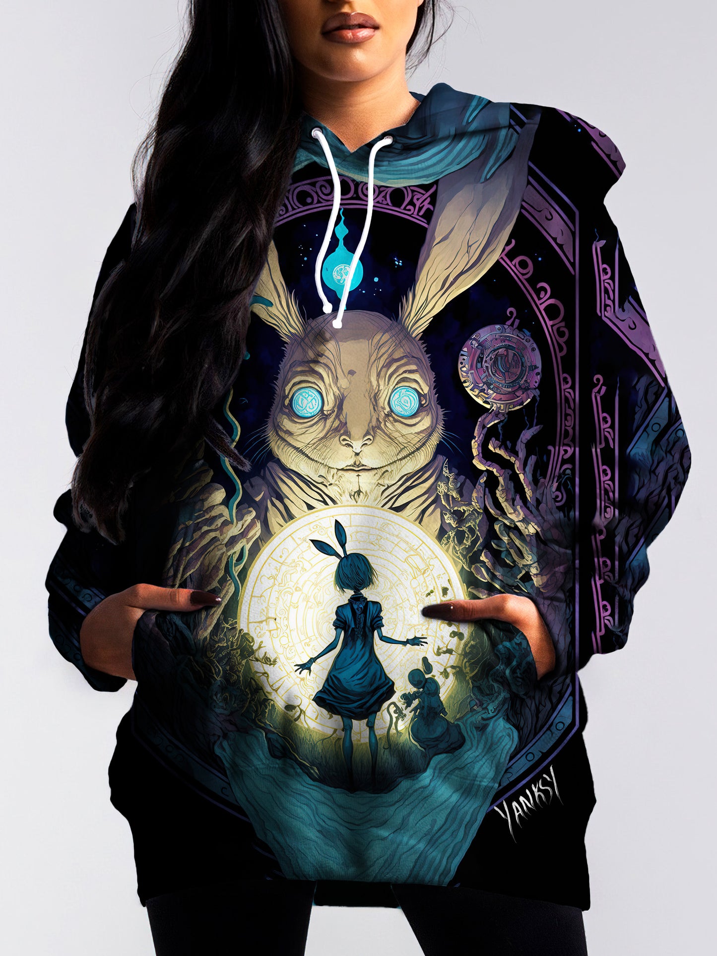 Make a splash with this bold and colorful psychedelic sublimation pullover hoodie