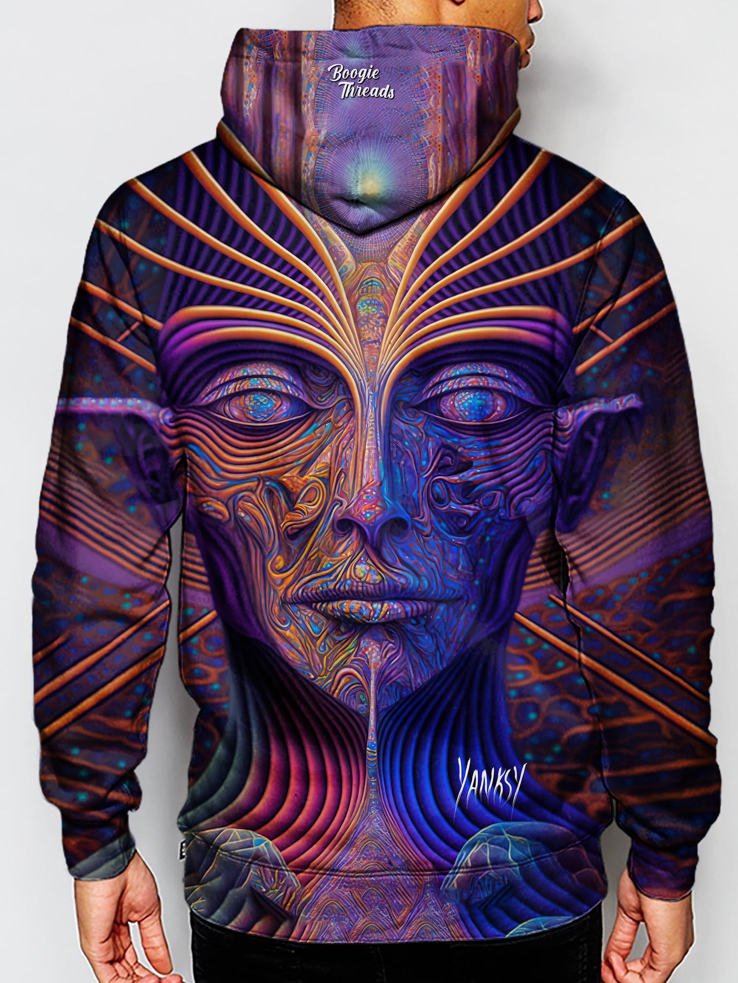 Embrace your unique style with this bright and colorful hoodie
