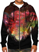 Rasta Woods Zip-Up Hoodie - GratefullyDyed - 1
