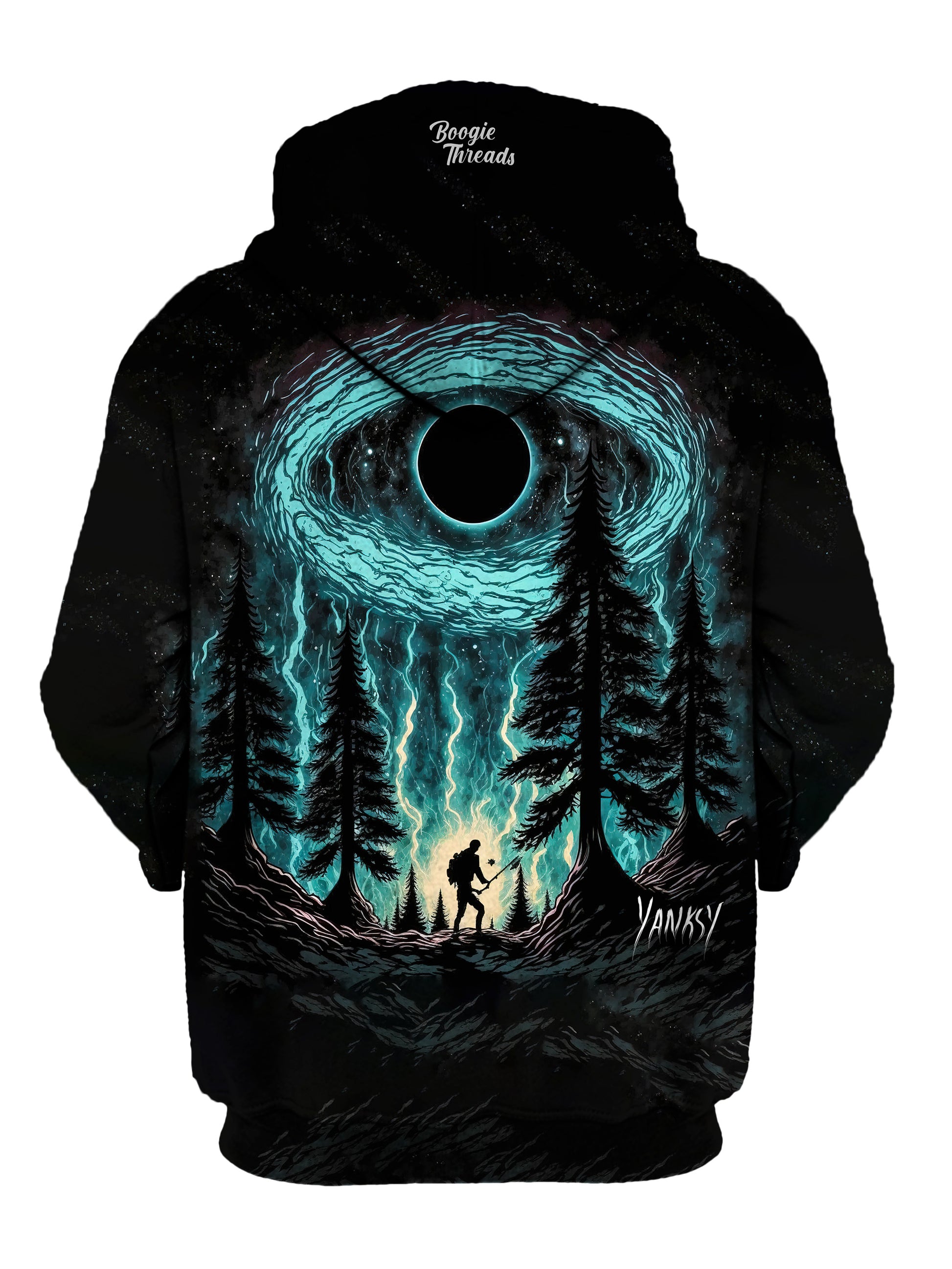 Stay comfortable and stylish all day and night at festivals and raves with this pullover hoodie