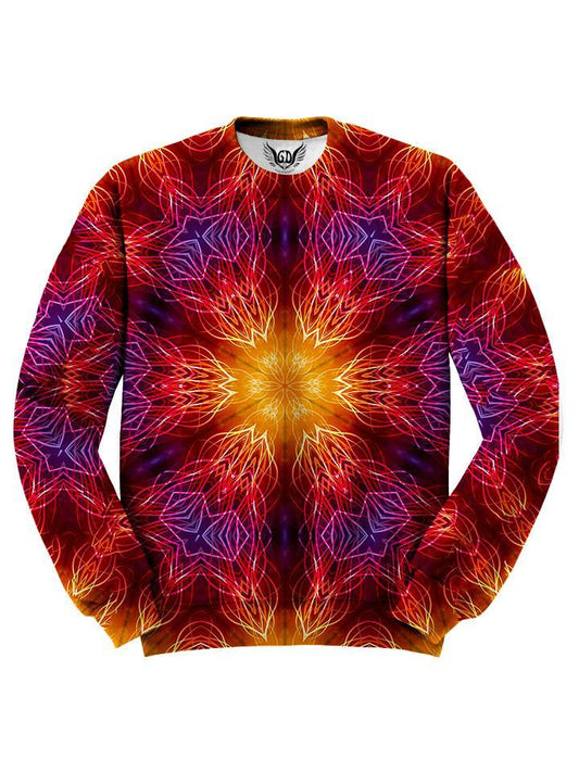 Trippy Red Mandala Sweater Front