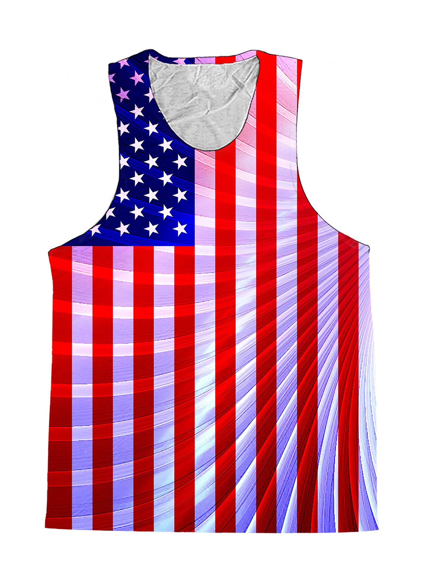 Fractal Flag 4th Of July Premium Tank Top - Boogie Threads