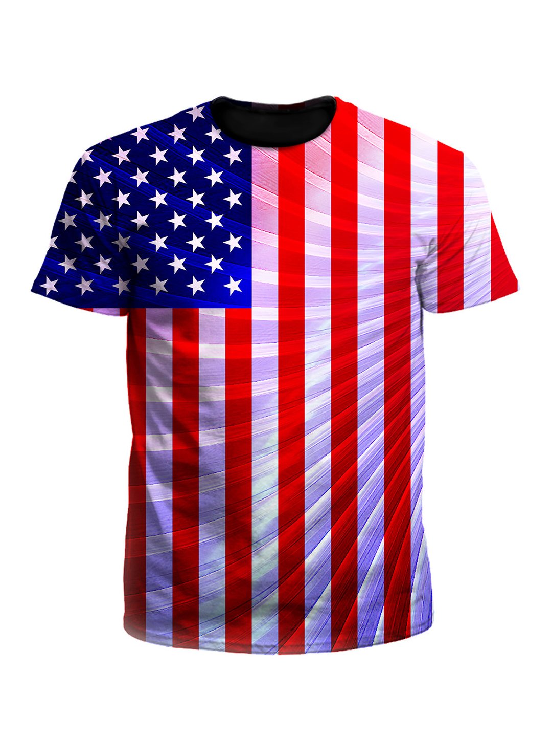 Fractal Flag 4th Of July Unisex T-Shirt - Boogie Threads