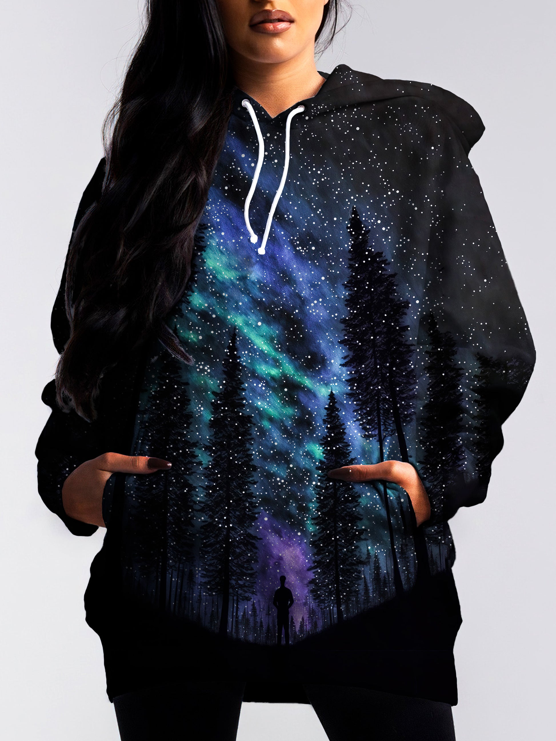 Turn heads wherever you go with this mesmerizing trippy pullover hoodie