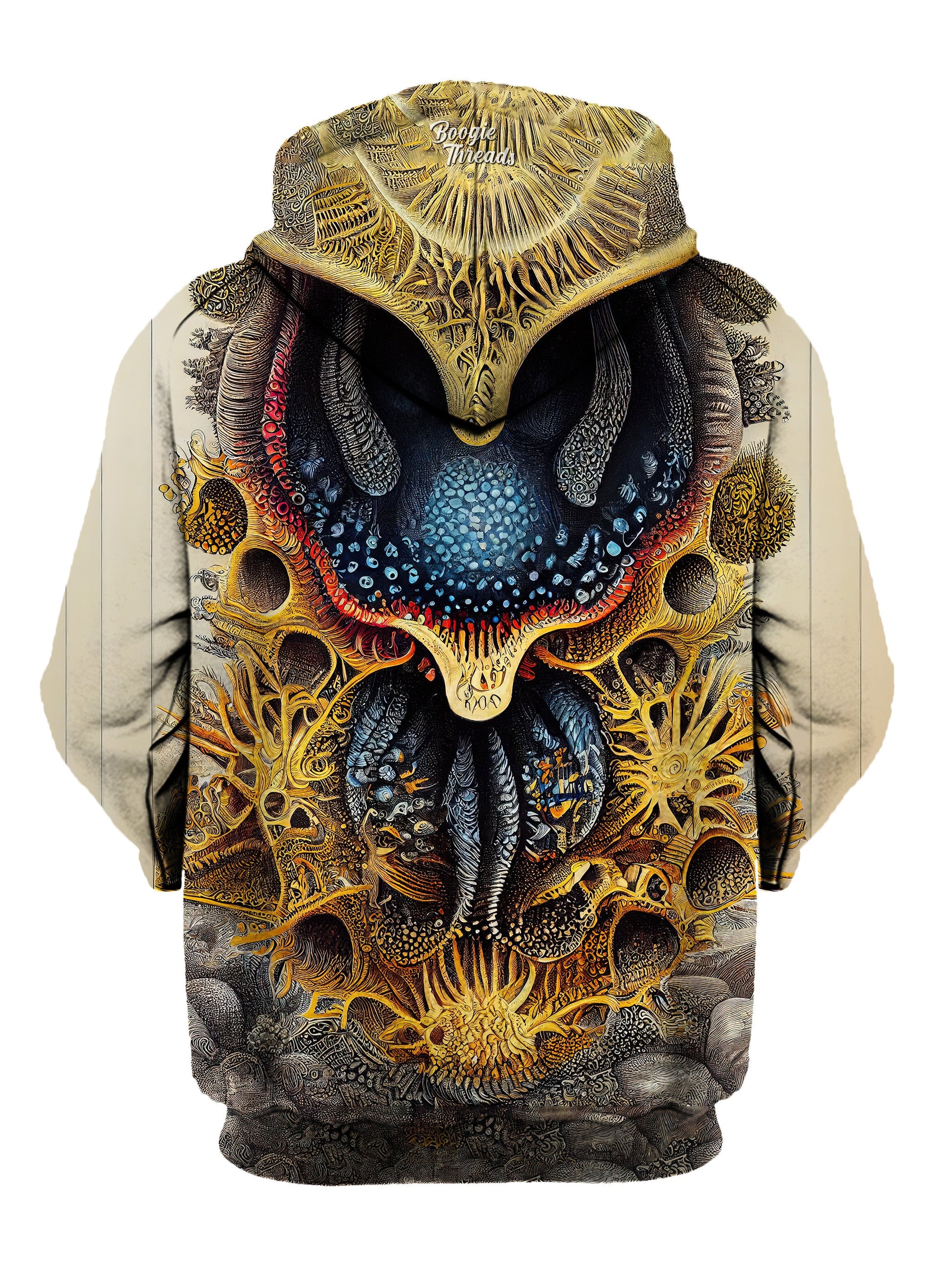 Frightening Flower Unisex Pullover Hoodie - EDM Festival Clothing - Boogie Threads