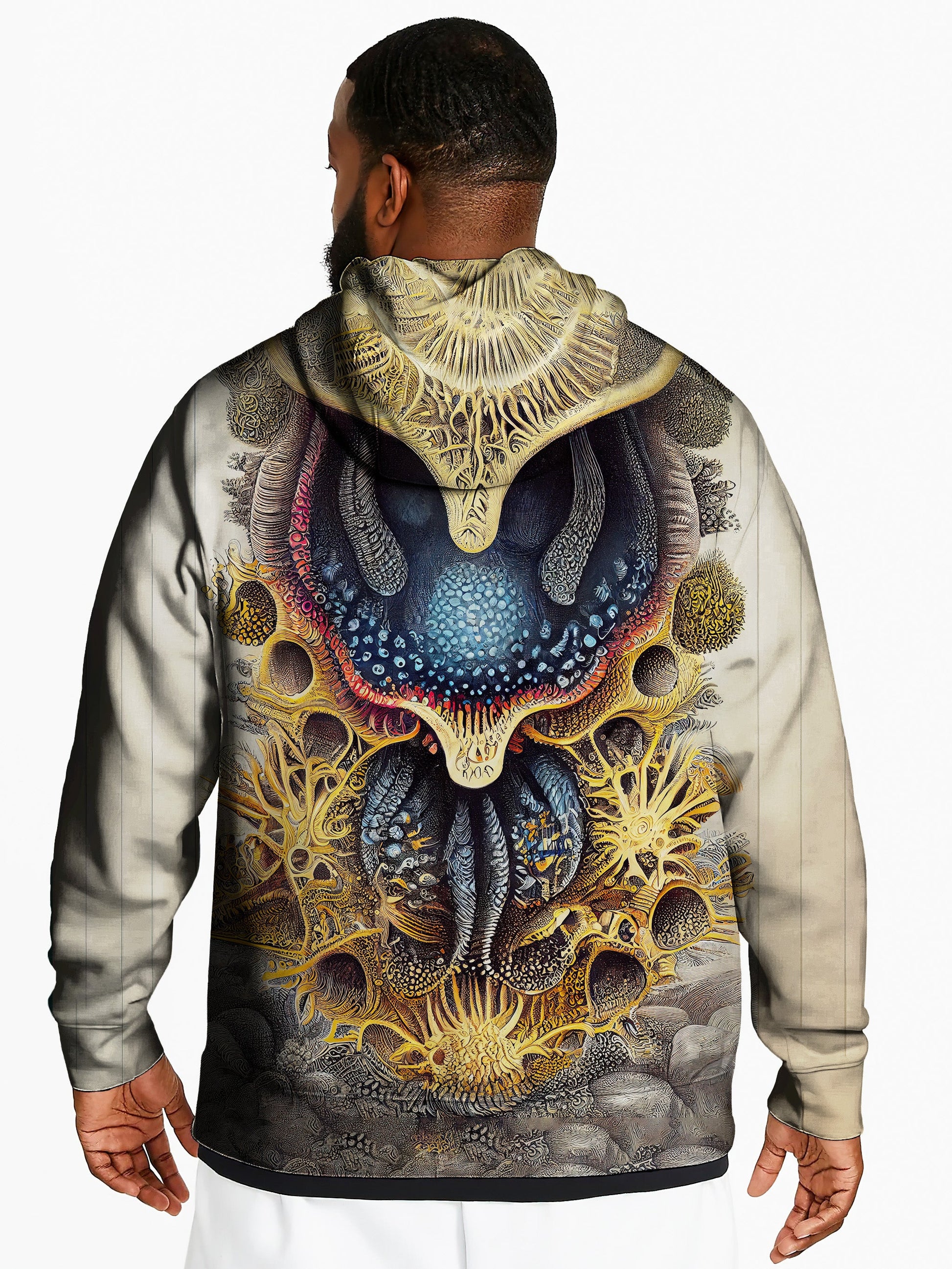 Frightening Flower Unisex Pullover Hoodie - EDM Festival Clothing - Boogie Threads