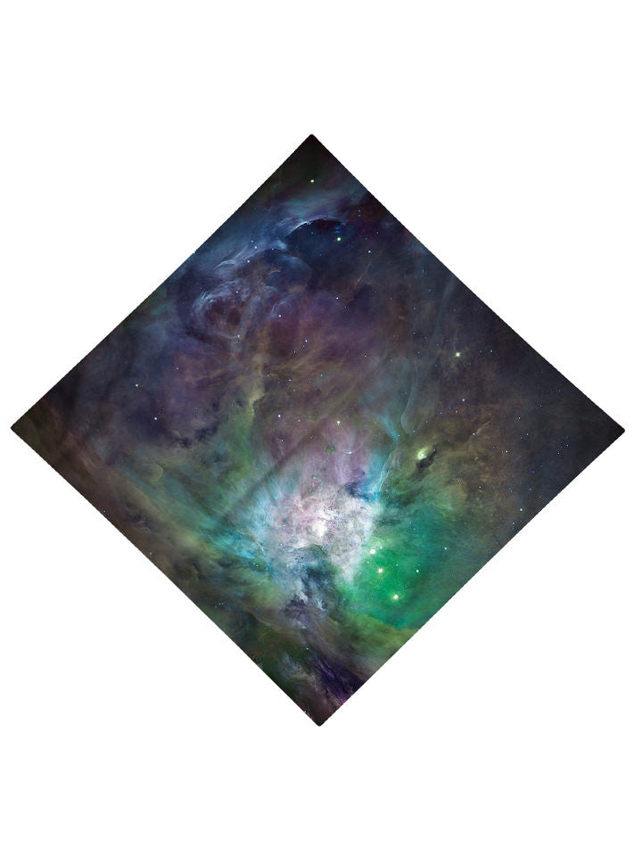 Galactic Green Galaxy Printed Bandana - GratefullyDyed - 3