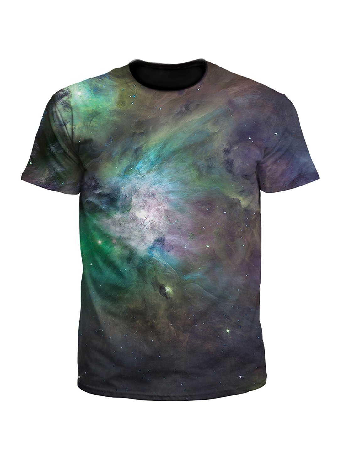 Galactic Green Galaxy Unisex Space Tee