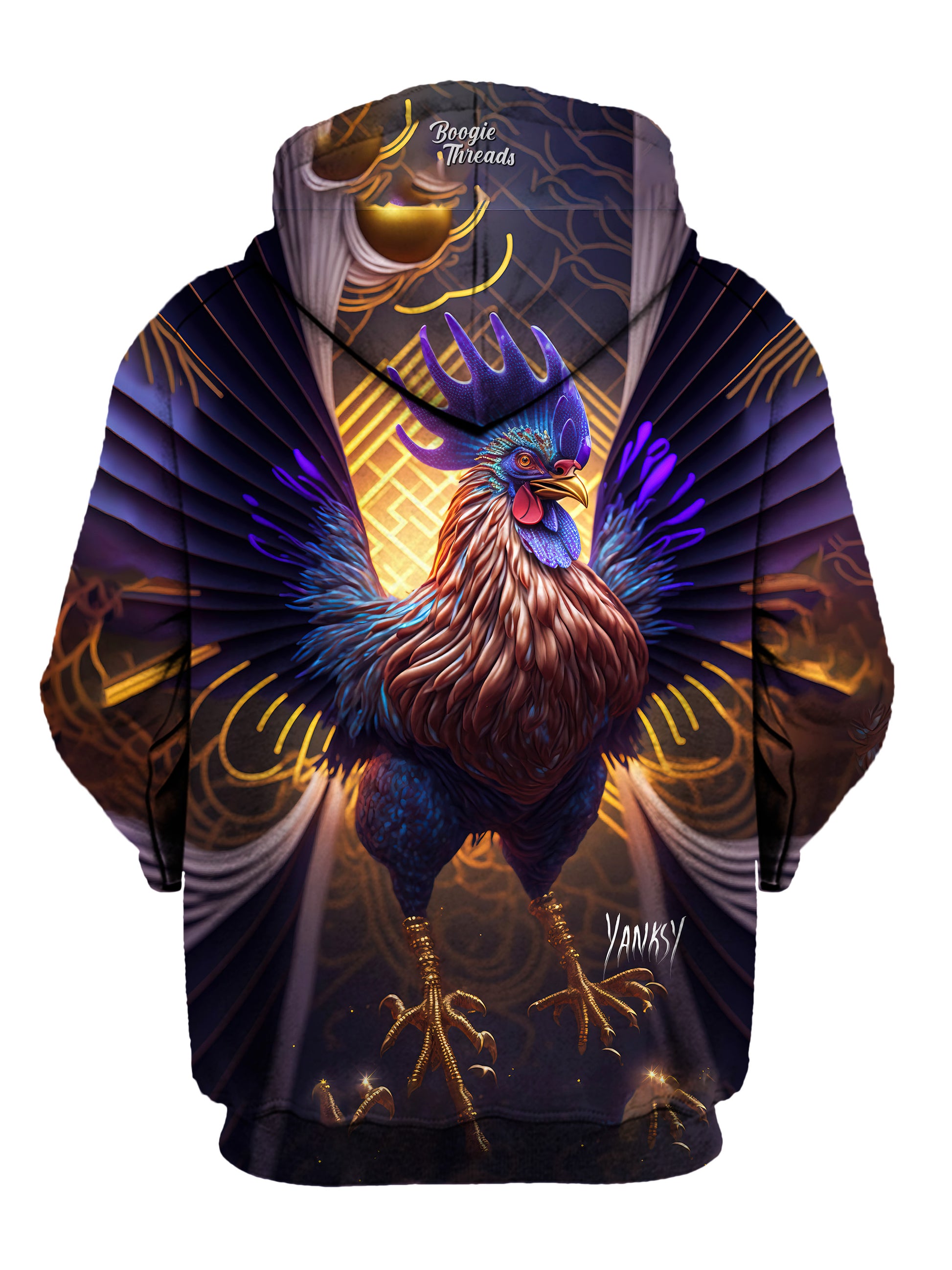 Elevate your wardrobe with this bold and colorful trippy hoodie
