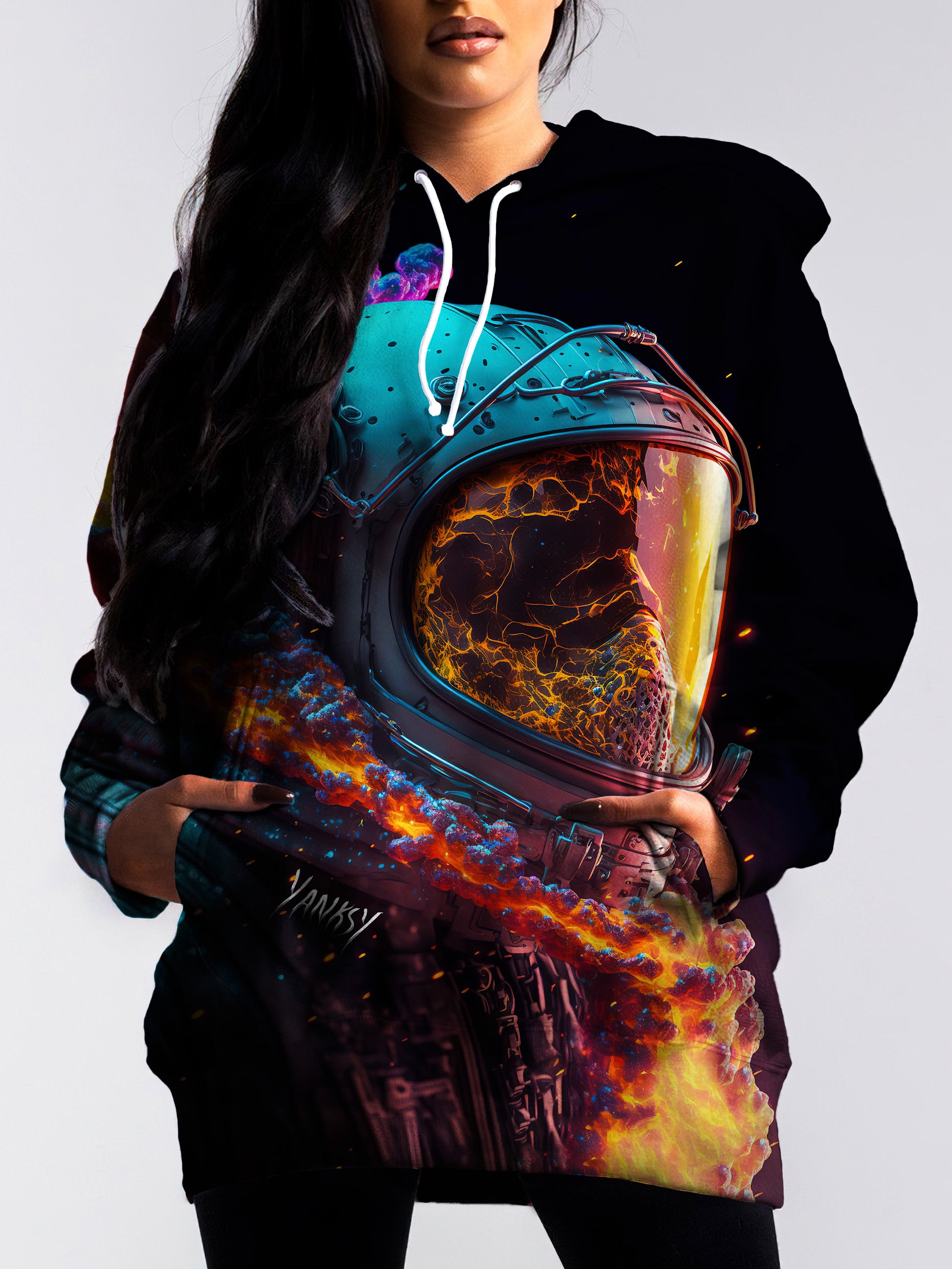 Perfect for raves and festivals, this comfortable pullover hoodie will keep you feeling your best