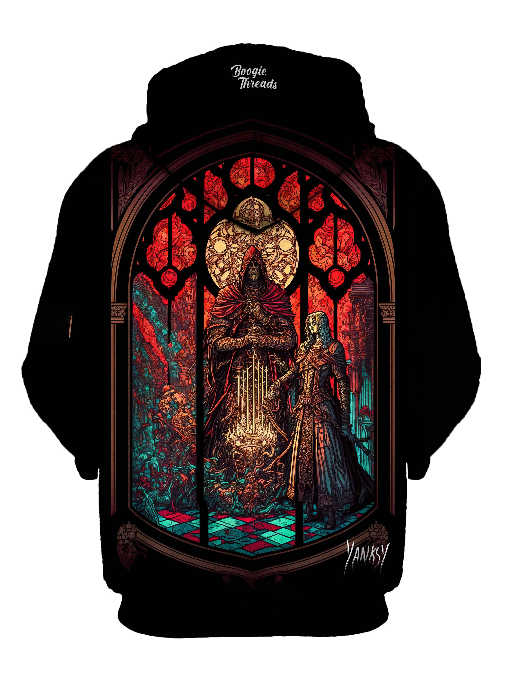 Get ready to dance the night away in this comfortable pullover hoodie