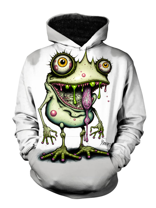 Express your creativity and individuality with this one-of-a-kind trippy pullover hoodie