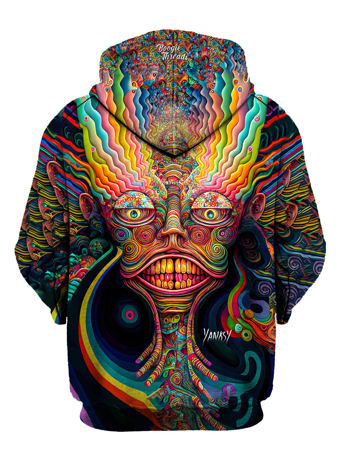 Get ready to make a splash with this mesmerizing sublimation pullover hoodie