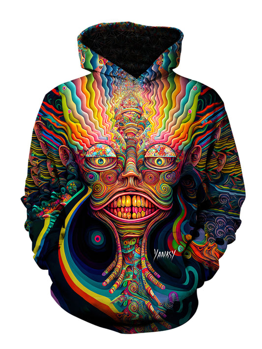 Turn heads wherever you go with this colorful and unique hoodie