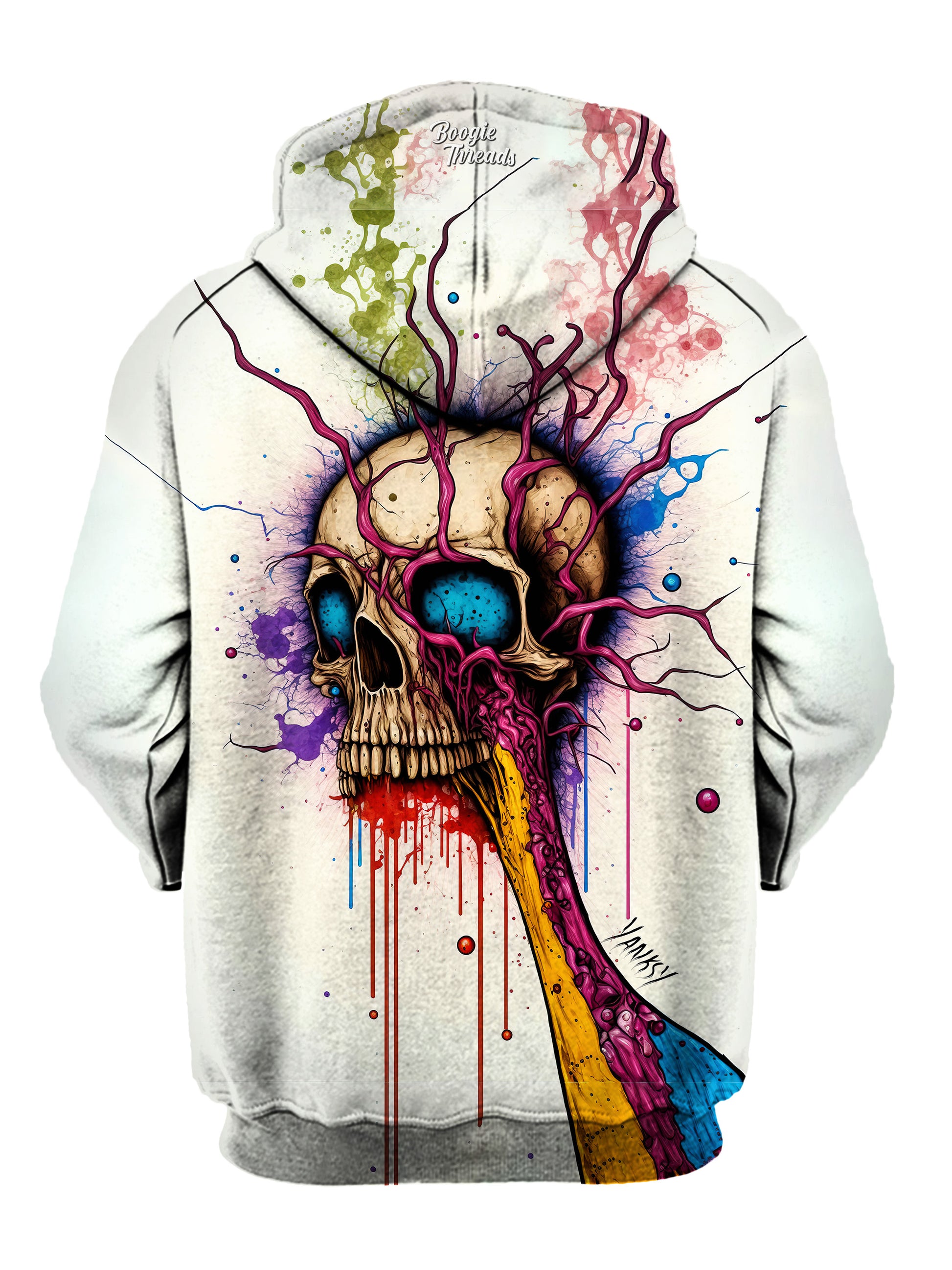 Elevate your wardrobe with this bold and colorful trippy hoodie