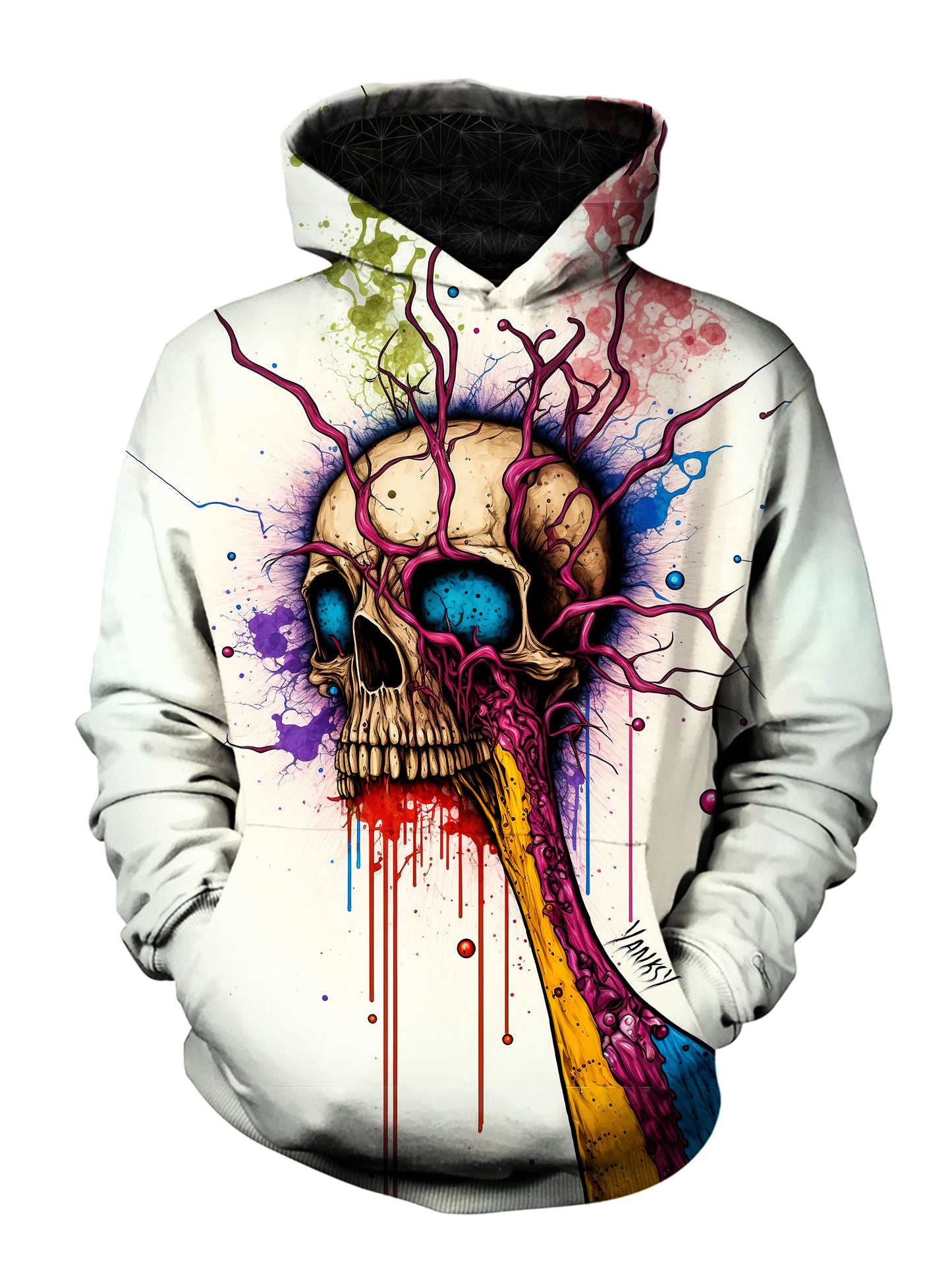 Experience the transformative power of psychedelic design with this unique pullover hoodie