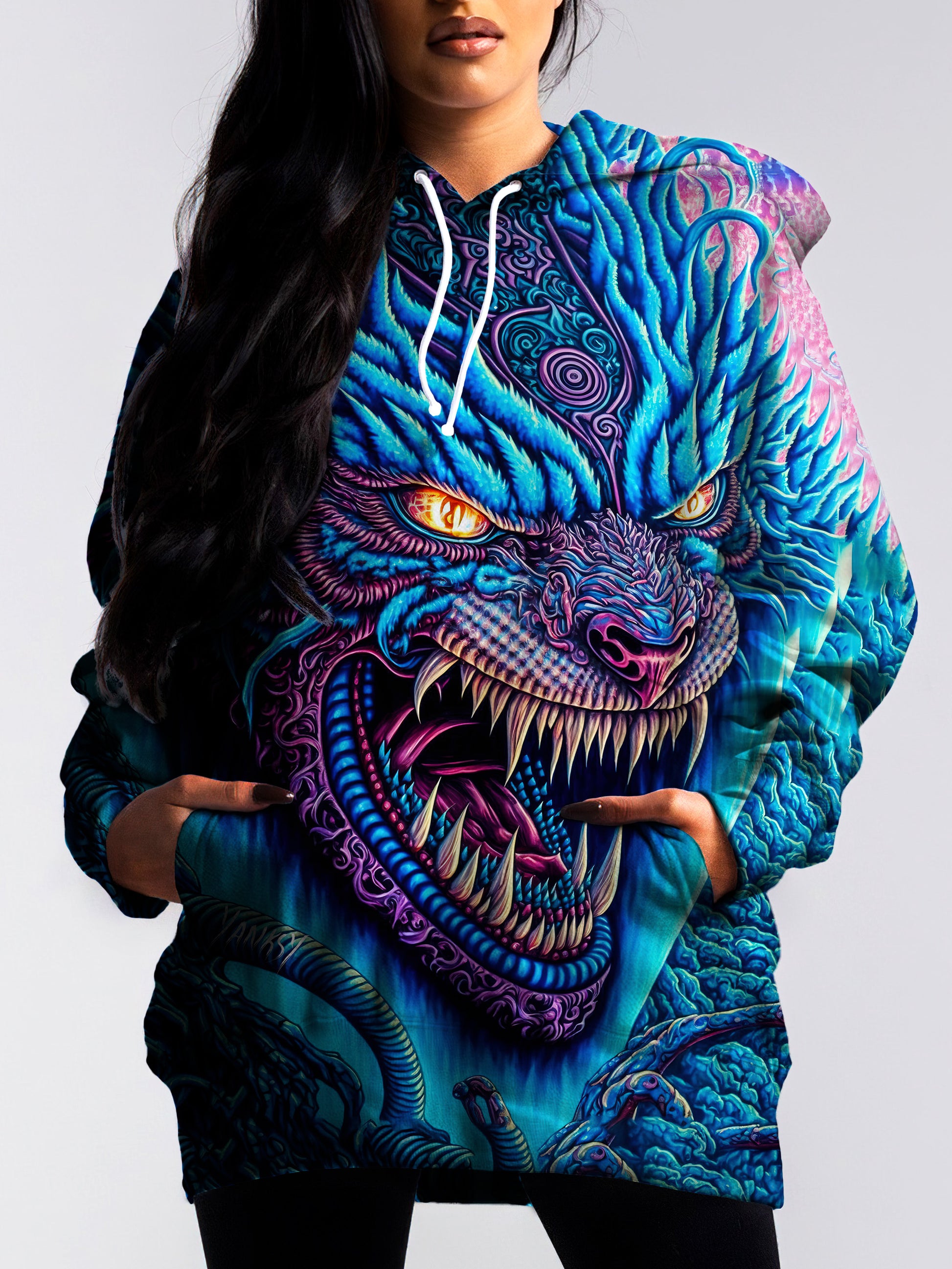 Perfect for raves and festivals, this comfortable pullover hoodie will keep you feeling your best