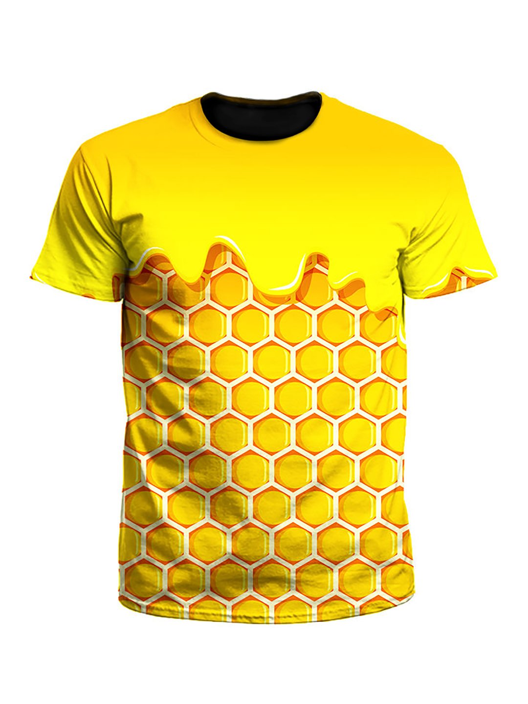 Honey Dripping Honeycomb Unisex T-Shirt - Boogie Threads