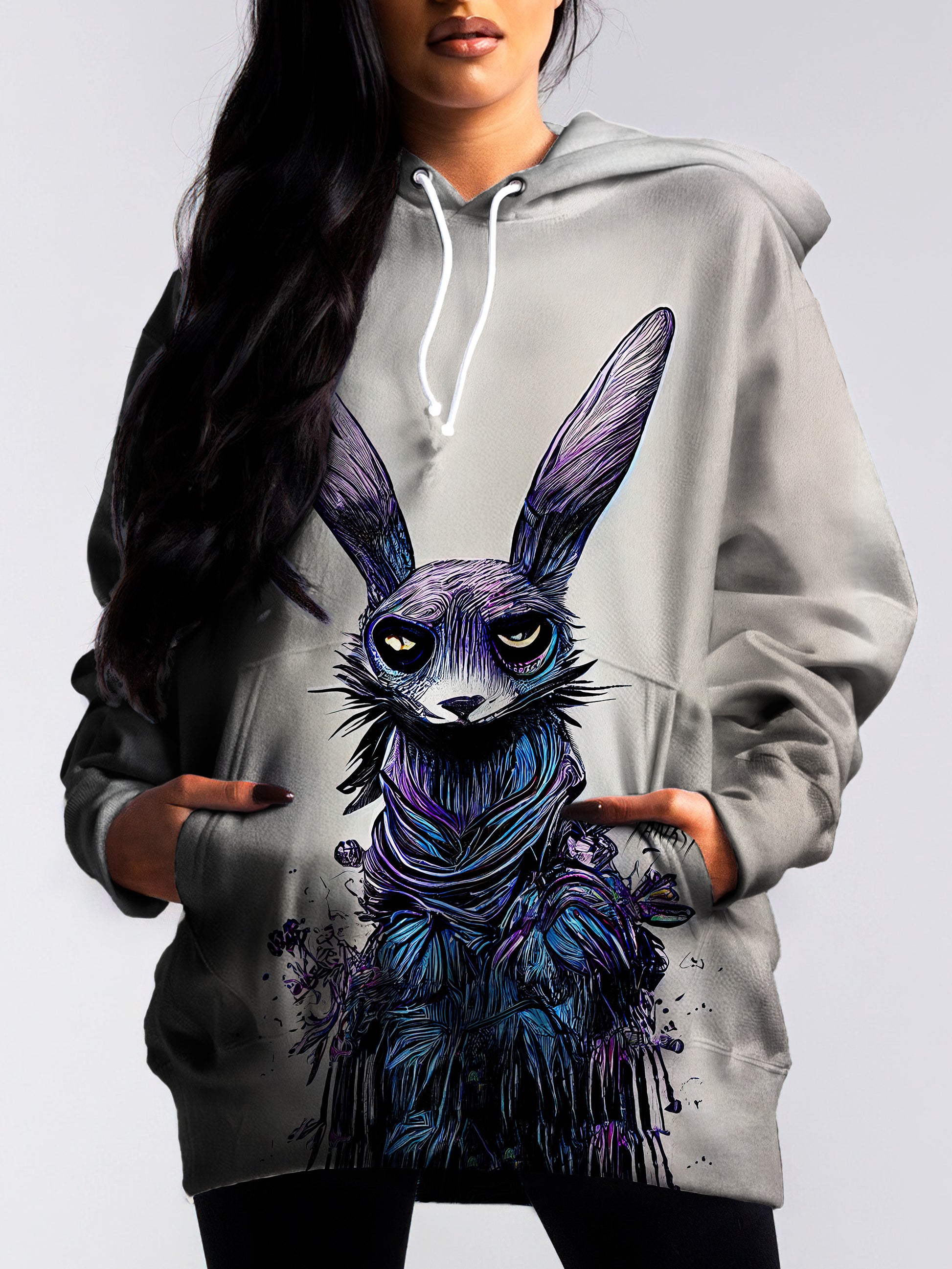 Turn heads wherever you go with this mesmerizing trippy pullover hoodie