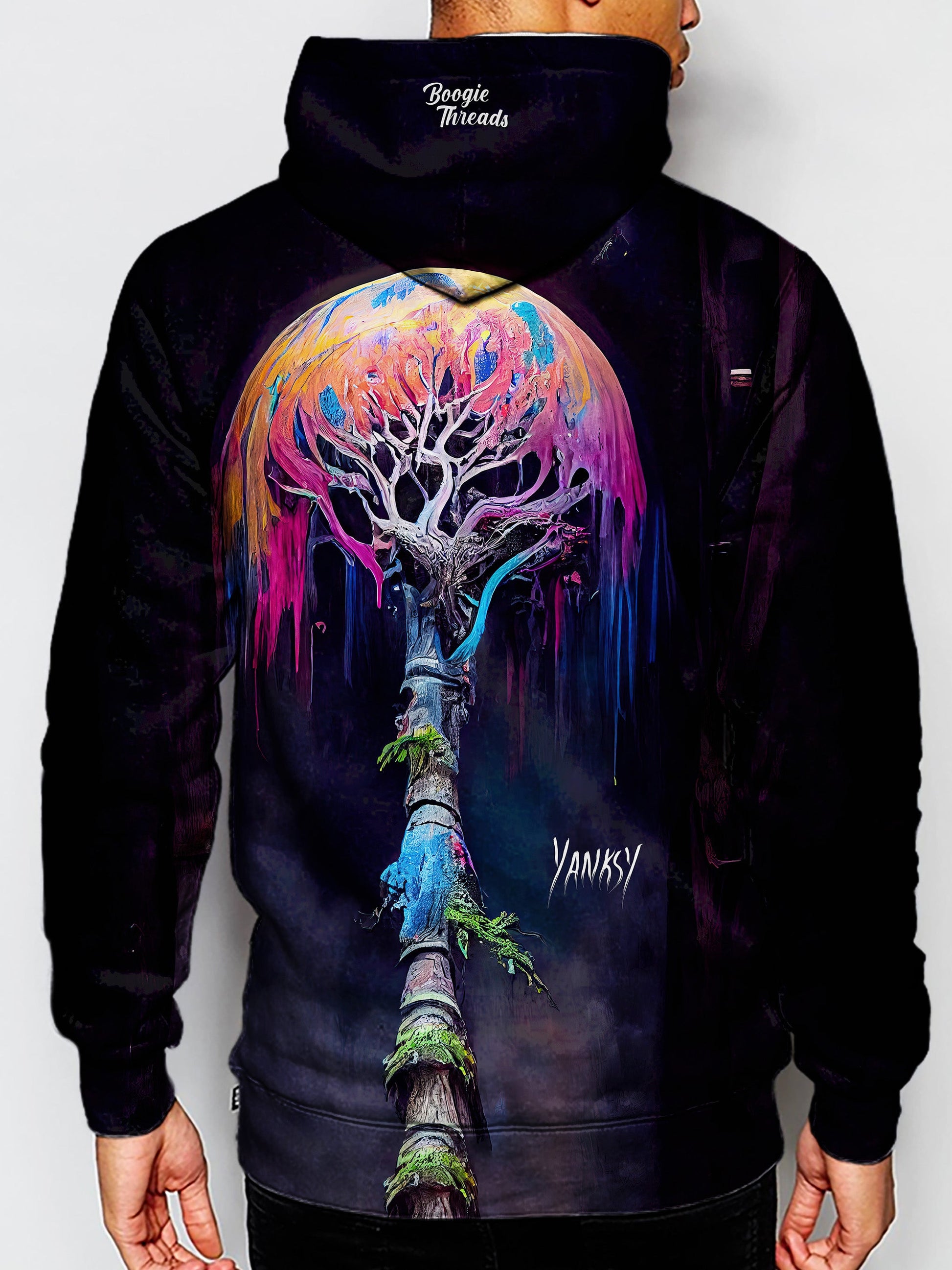 Experience the transformative power of psychedelic design with this one-of-a-kind hoodie
