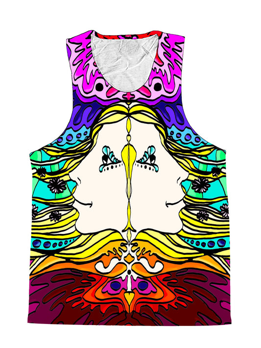 Insight And Mind Visionary Art Mandala Premium Tank Top - Boogie Threads