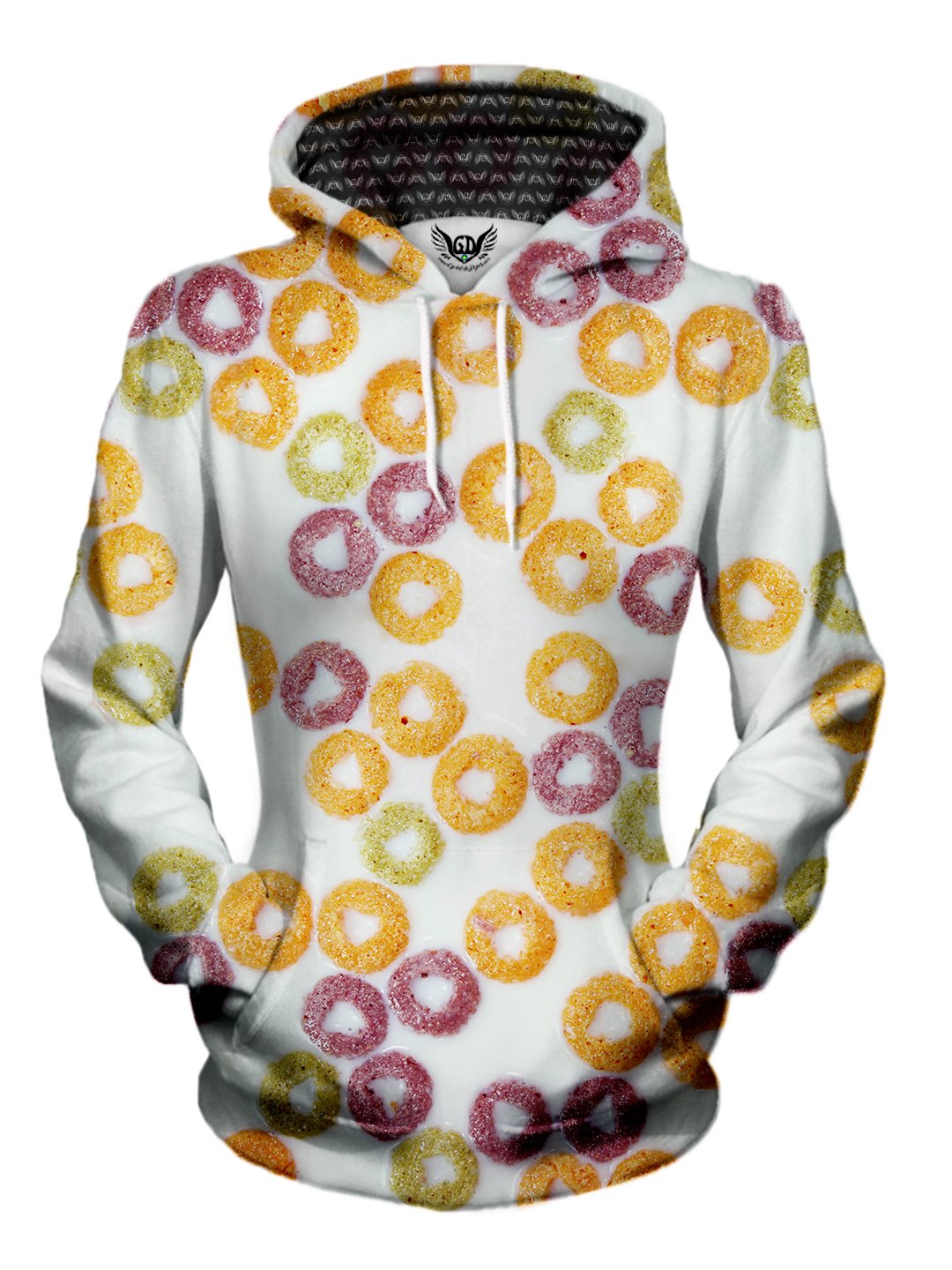 womens foodie hoodie - fruit loops cereal