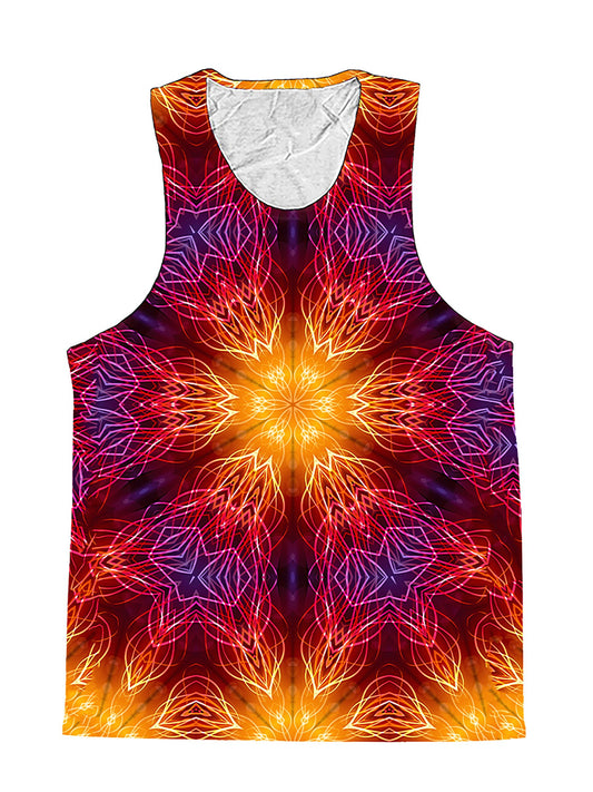 Mandala Madness Electric Fire Premium Tank Top - Boogie Threads