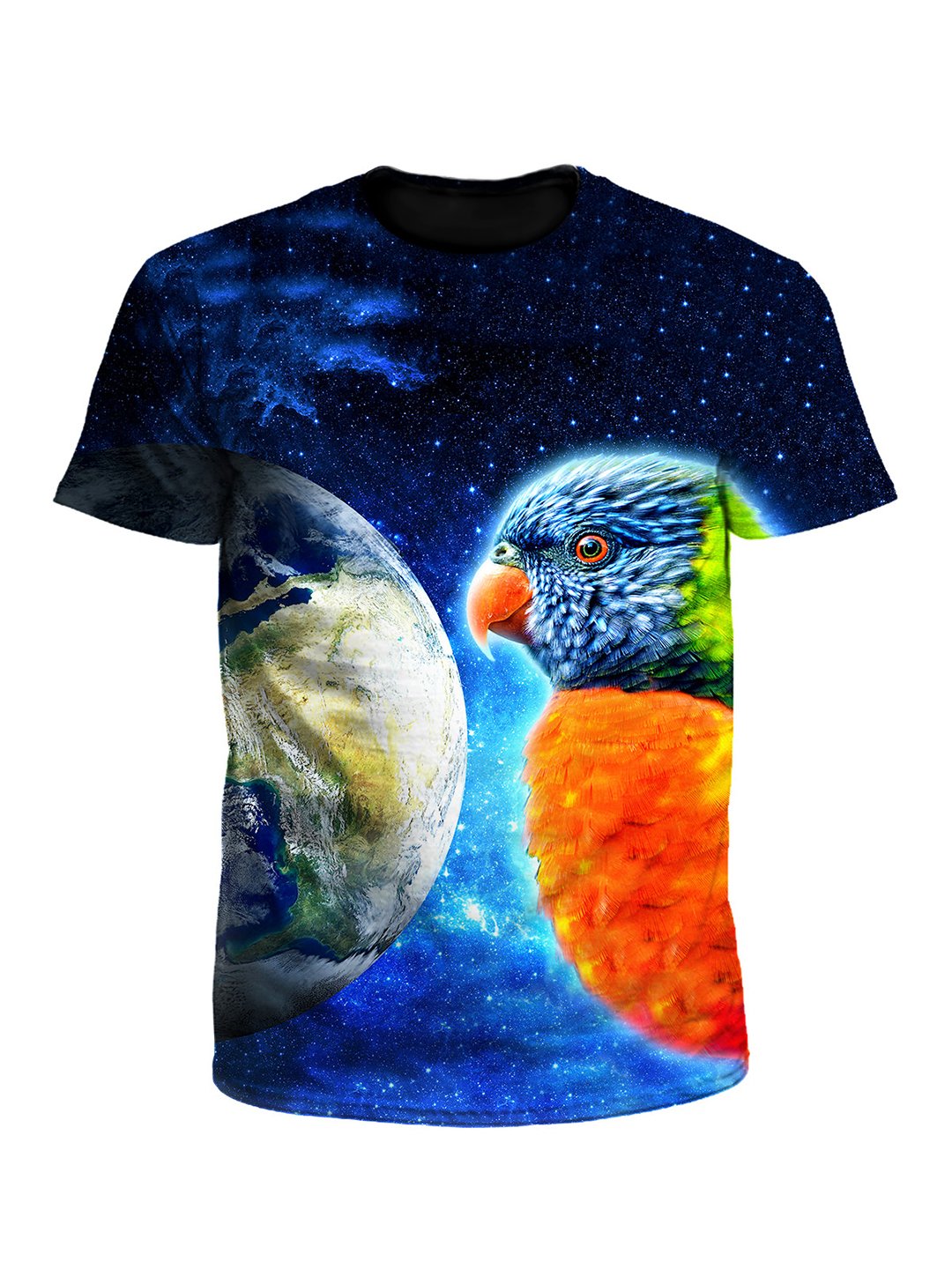 Mimic Space Parrot Unisex T-Shirt - Boogie Threads