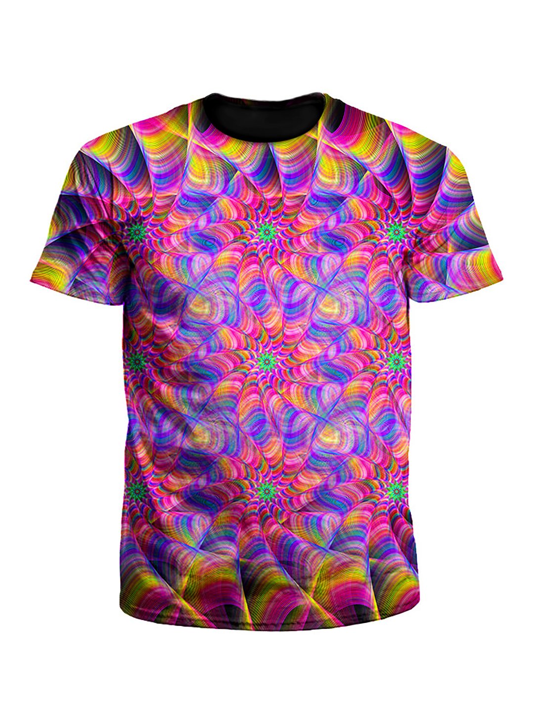 Mind Blown Flower Fractal Unisex T-Shirt - Boogie Threads
